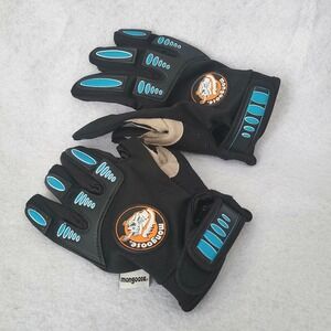 Mongoose BMX Kids Gloves Boys L / XL Black Blue Cycling